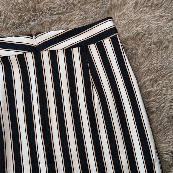 Ann Taylor Pinstripe Flounce Skirt 0 - Picture 8 of 15